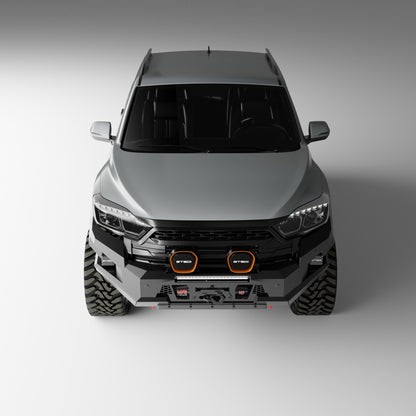 PEAK M1 NightHawk Steel Bull Bar (No Loop) for KGM SsangYong Musso, view 10