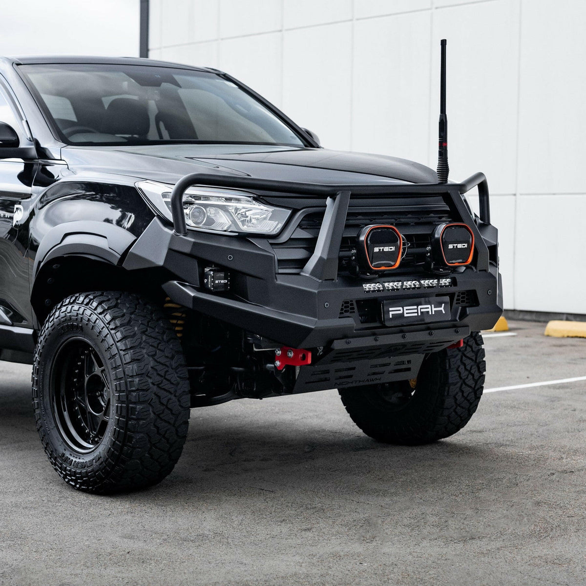 PEAK M1 NightHawk Steel Bull Bar (Triple Loop) for KGM SsangYong Musso, view 18