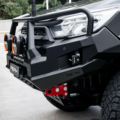PEAK M1 NightHawk Steel Bull Bar (Triple Loop) for KGM SsangYong Musso, view 23