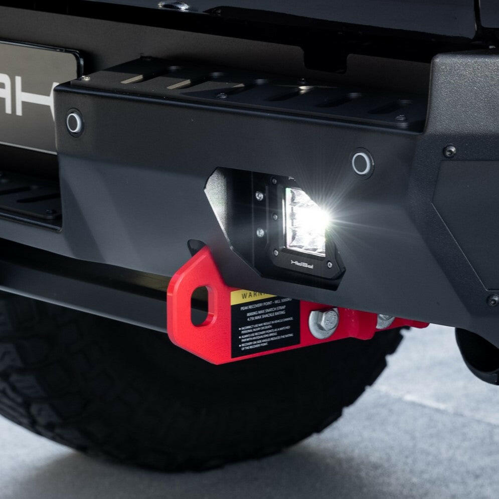 PEAK Nighthawk Steel Rear Bumper with 3500kg Tow Bar for KGM SsangYong Musso, view 10