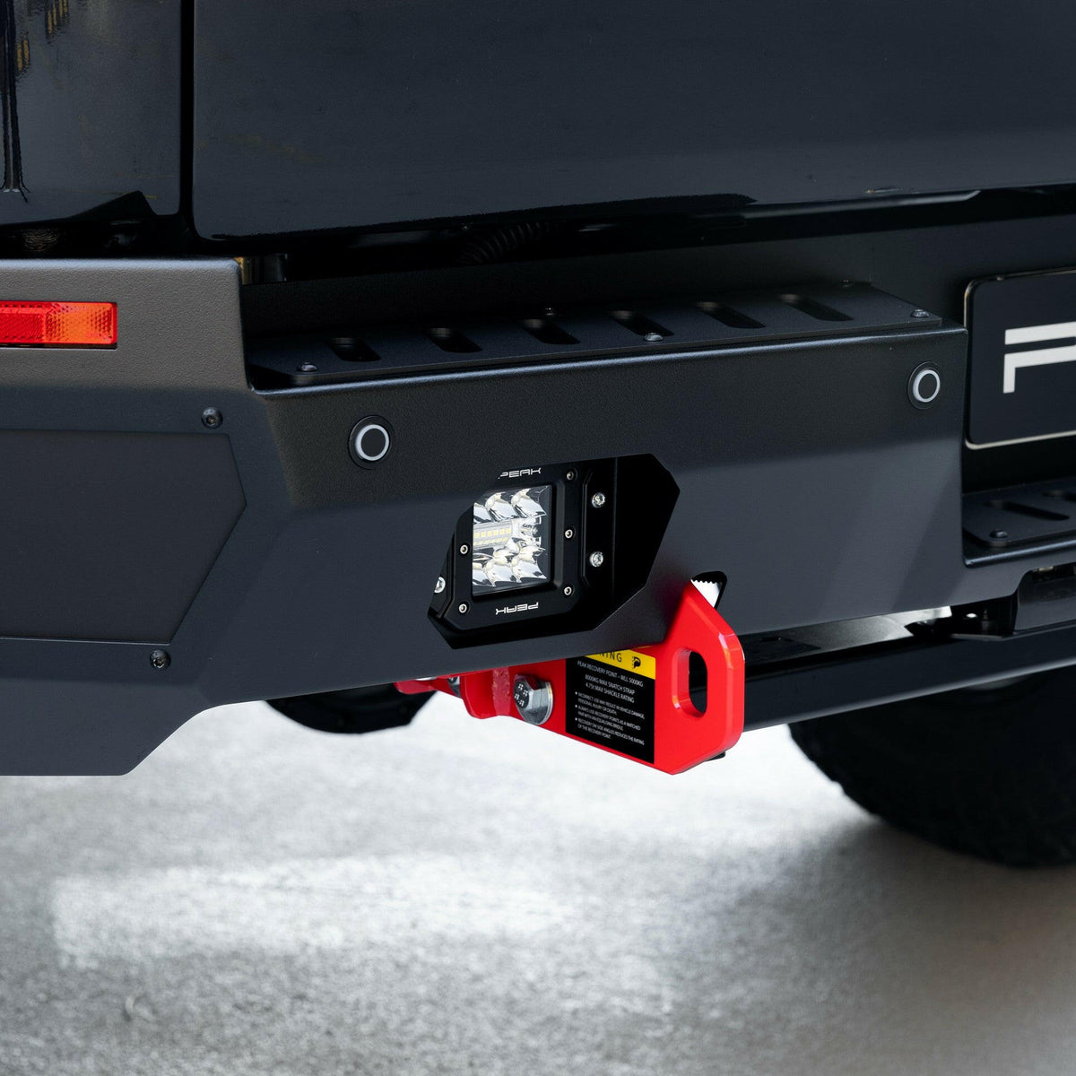 PEAK Nighthawk Steel Rear Bumper with 3500kg Tow Bar for KGM SsangYong Musso, view 3