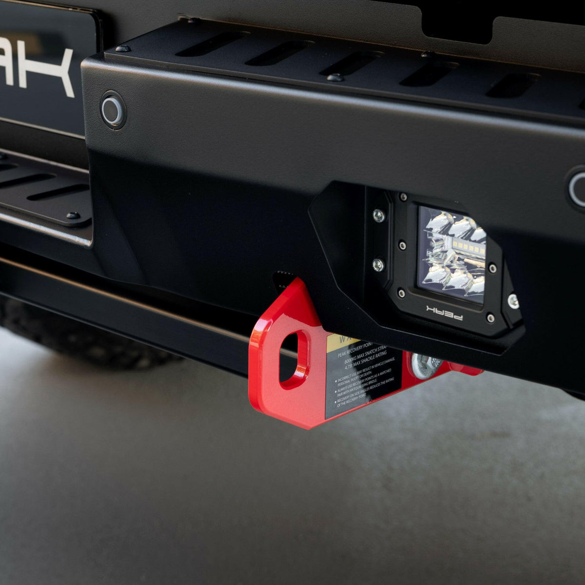 PEAK Nighthawk Steel Rear Bumper with 3500kg Tow Bar for KGM SsangYong Musso, view 6