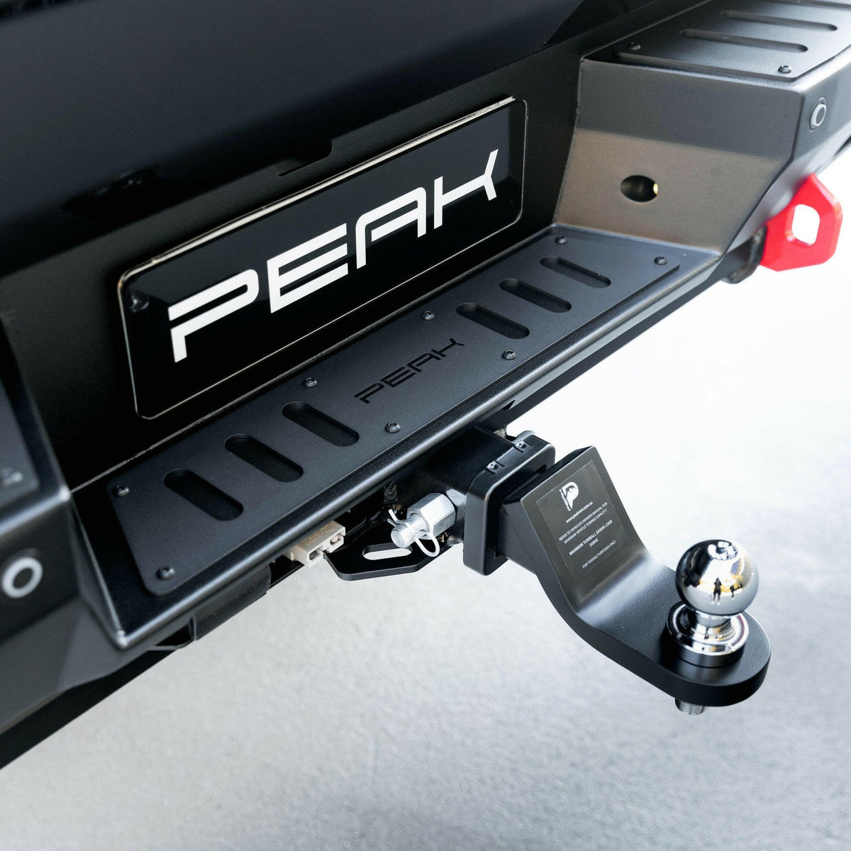 PEAK Nighthawk Steel Rear Bumper with 3500kg Tow Bar for KGM SsangYong Musso, view 7