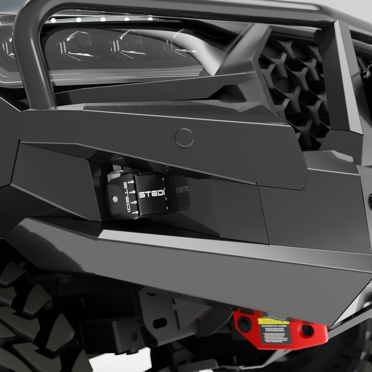 PEAK R1 NightHawk No Loop Steel Bull Bar for KGM SsangYong Musso Ultimate 2025+, view 12
