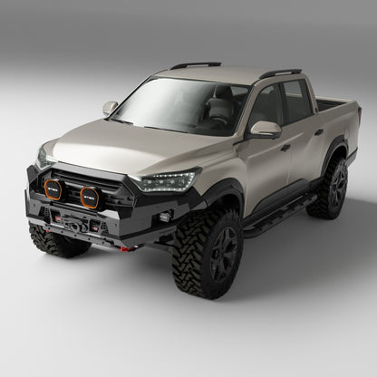 PEAK R1 NightHawk No Loop Steel Bull Bar for KGM SsangYong Musso Ultimate 2025+, view 3