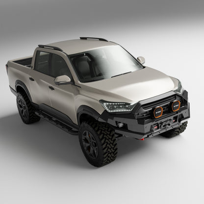 PEAK R1 NightHawk No Loop Steel Bull Bar for KGM SsangYong Musso Ultimate 2025+, view 4