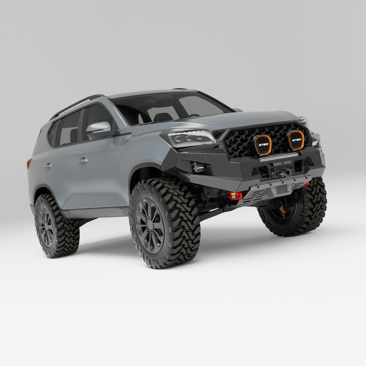 PEAK R1 NightHawk Steel Bull Bar (No Loop) for KGM SsangYong Rexton