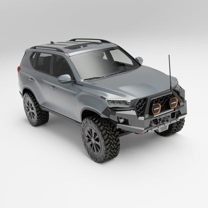 PEAK R1 NightHawk Steel Bull Bar (Single Loop) for KGM SsangYong Rexton, view 4