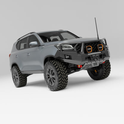 PEAK R1 NightHawk Steel Bull Bar (Triple Loop) for KGM SsangYong Rexton, view 2