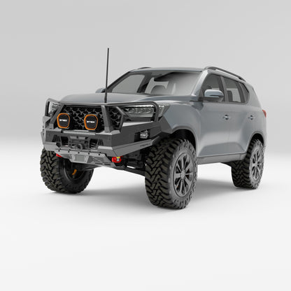 PEAK R1 NightHawk Steel Bull Bar (Triple Loop) for KGM SsangYong Rexton, view 3