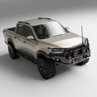 PEAK R1 NightHawk Triple Loop Steel Bull Bar for KGM SsangYong Musso Ultimate 2025+, view 4