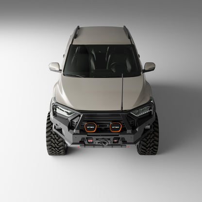 PEAK R1 NightHawk Triple Loop Steel Bull Bar for KGM SsangYong Musso Ultimate 2025+, view 8