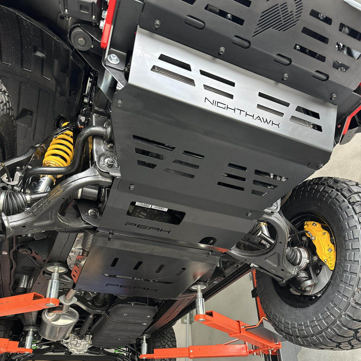 PEAK Steel Skid Plate #3 Transmission (Black) for KGM SsangYong Musso & Rexton, view 3