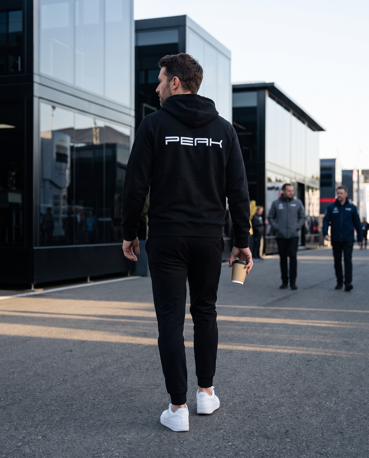 PEAK Supply Hoodie with back print, view 3