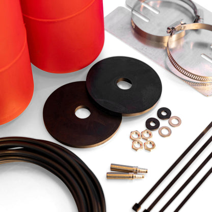 PolyAir Red Series Standard Height Airbag Kit for coil sprung KGM SsangYong Musso, view 2