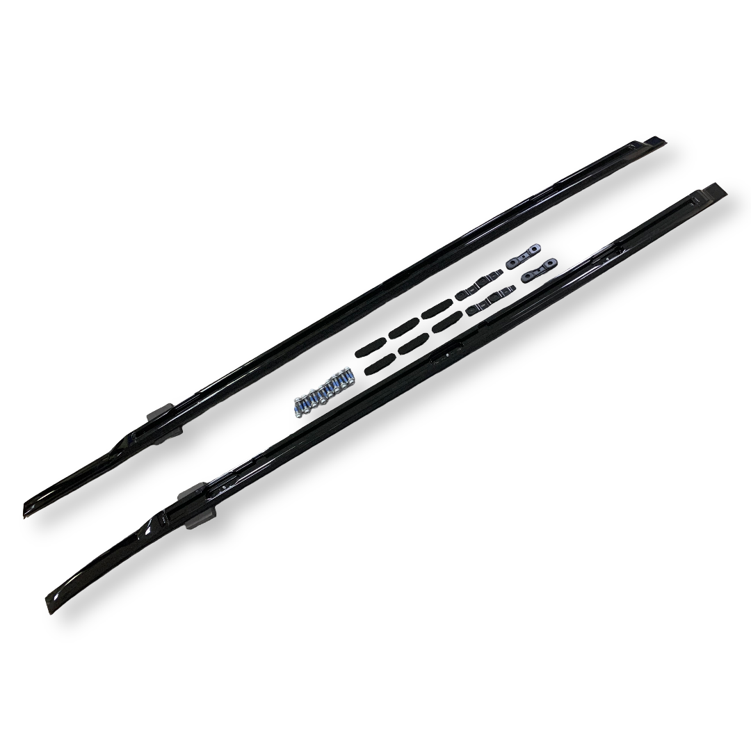 Gloss Black Roof Rails for Land Rover Defender 110 (L663), view 2
