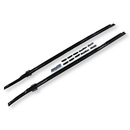 Gloss Black Roof Rails for Land Rover Defender 110 (L663), view 2