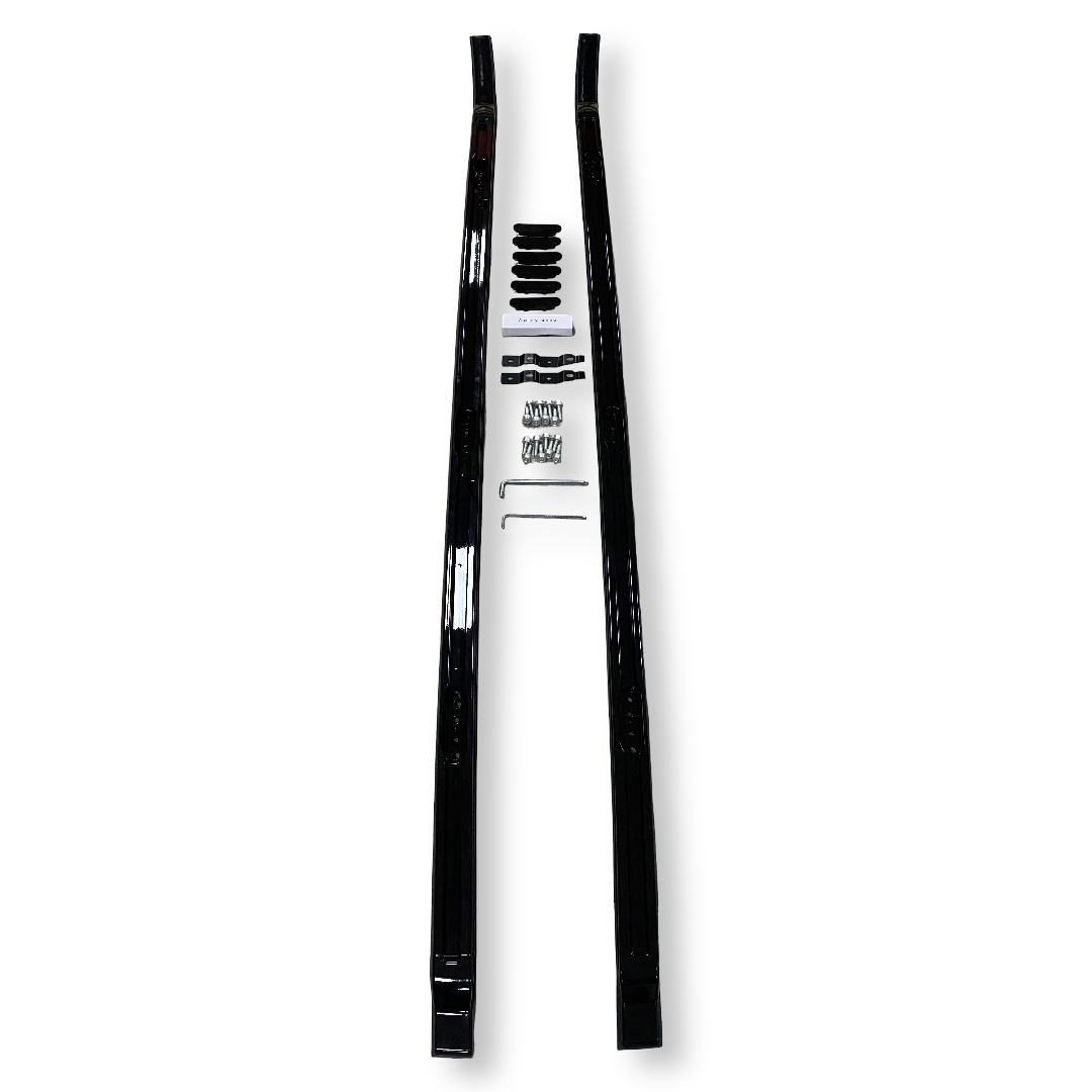 Gloss Black Roof Rails for Land Rover Defender 110 (L663), view 3