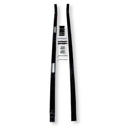 Gloss Black Roof Rails for Land Rover Defender 110 (L663), view 3