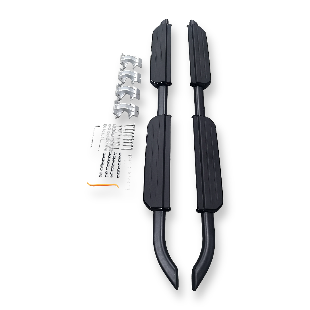 Black Side Steps for Land Rover Defender 110 and 130 (L663), view 3