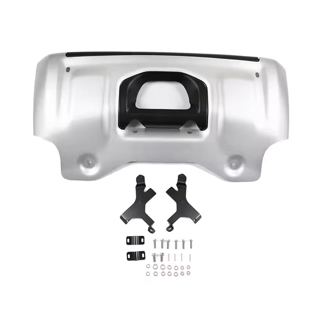 Silver Front Skid Plate for Land Rover Defender 90, 110 and 130, view 3