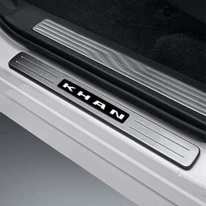 Genuine KGM SsangYong Aluminium 'Khan' Door Scuff Plates (Pair) for Musso