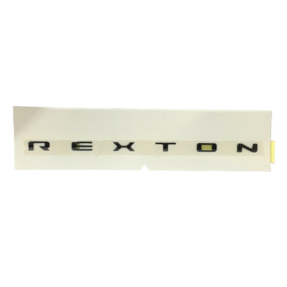 Genuine KGM SsangYong Rear 'REXTON' Badge (Black Edition) for Rexton, view 3
