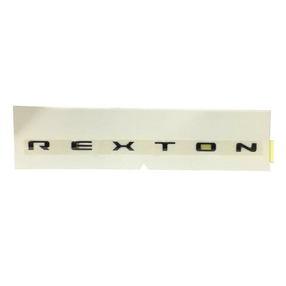 Genuine KGM SsangYong Rear 'REXTON' Badge (Black Edition) for Rexton, view 3