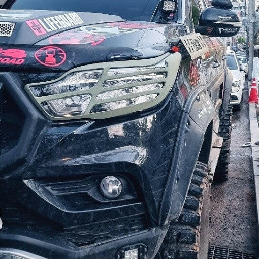 Headlight Guards (Pair) for KGM SsangYong Musso & Pre Facelift Rexton