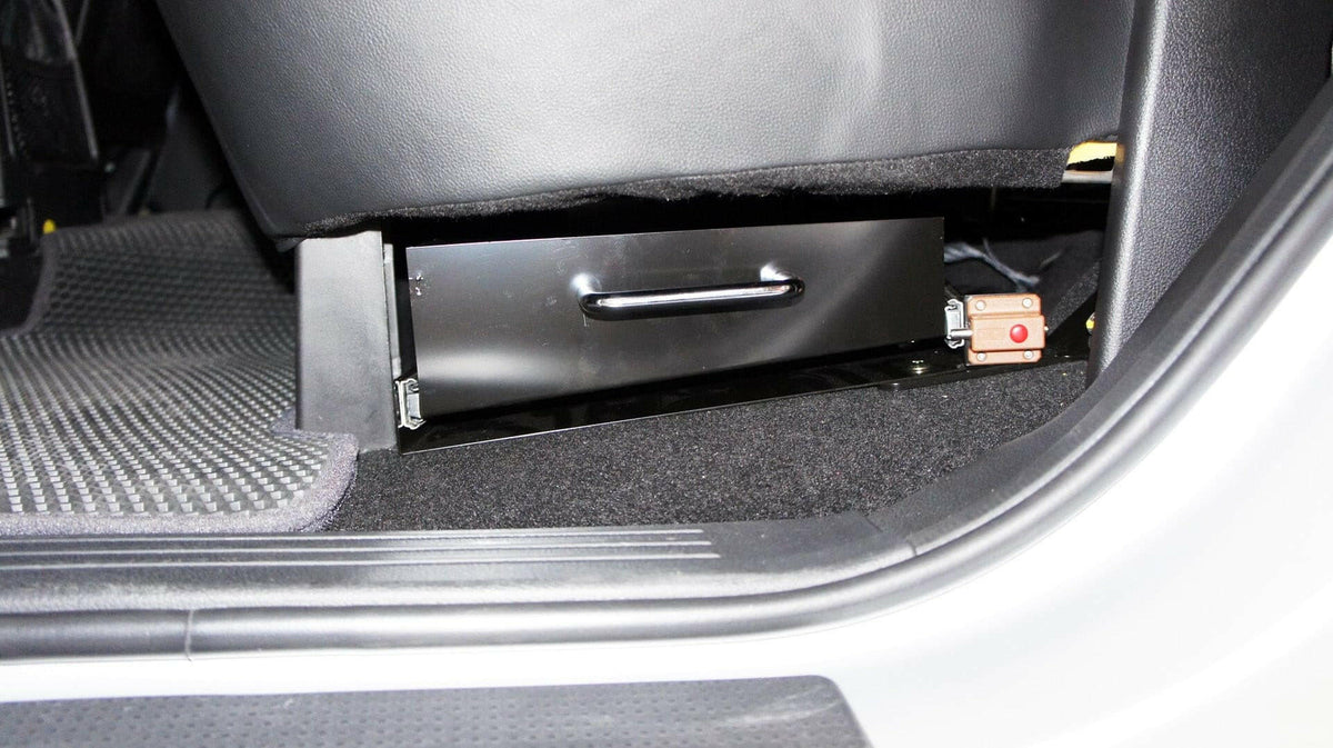 Jintec Rear Under Seat Slide Out Storage Boxes (Pair) for KGM SsangYong Musso, view 8