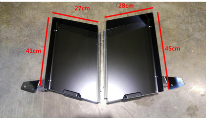 Jintec Rear Under Seat Slide Out Storage Boxes (Pair) for KGM SsangYong Musso, view 9
