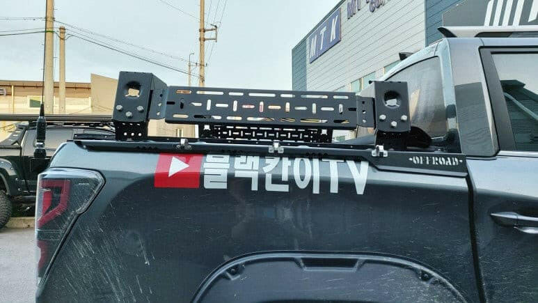 Jintec Stainless Steel Lazer Rack 2 Short Tub Rack System for KGM SsangYong Musso, view 2