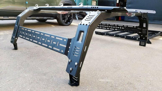 Jintec Stainless Steel Lazer Rack 2 Tall Tub Rack System for KGM SsangYong Musso