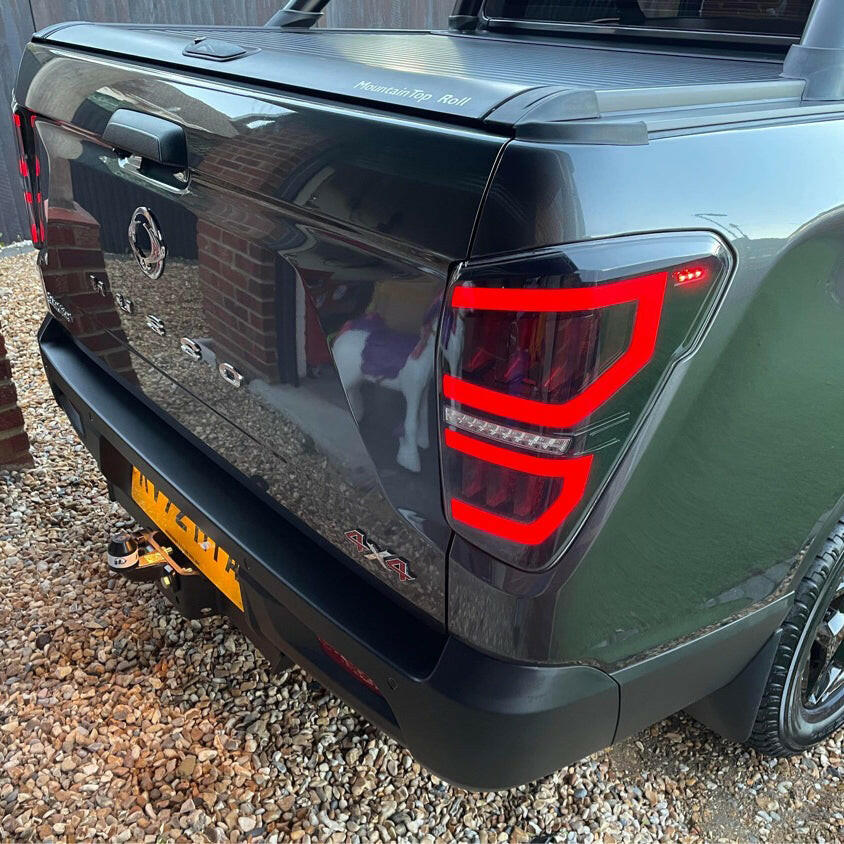 Clear LED Tail Lights (Pair) for KGM SsangYong Musso, view 2