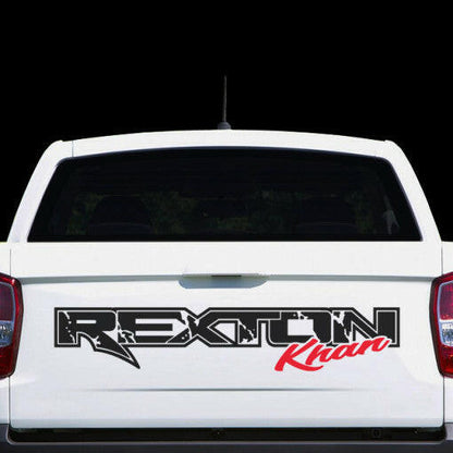 Rear Tailgate 'Rexton' Decal for KGM SsangYong Musso, view 2