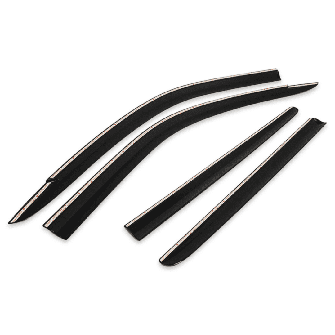 Tinted Weather Shields / Wind Deflectors for KGM SsangYong Musso, view 2