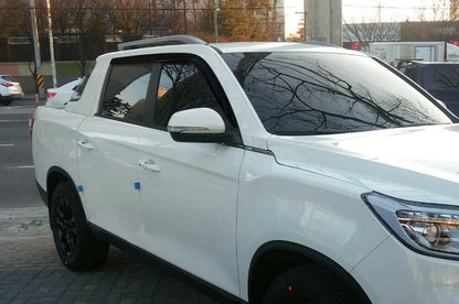 Tinted Weather Shields / Wind Deflectors for KGM SsangYong Musso, view 4